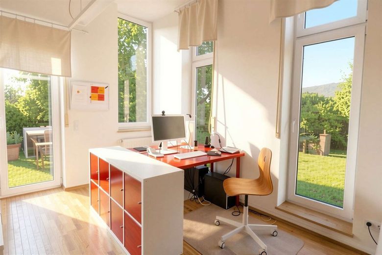WRS Immobilien - käuferprovisionsfrei - Alzenau - Generationenhaus oder Wohnen + Arbeiten in Einem – Anbau - Büro oder Wohnzimmer