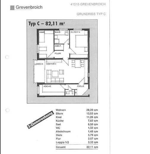Appartamento di 3 locali affittato con balcone a Grevenbroich – solo per investitori – Foto 4