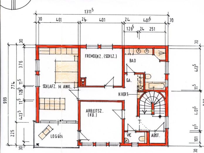 Freistehendes Ein-/Zweifamilienhaus, Lkr. Erding – Obergeschoss