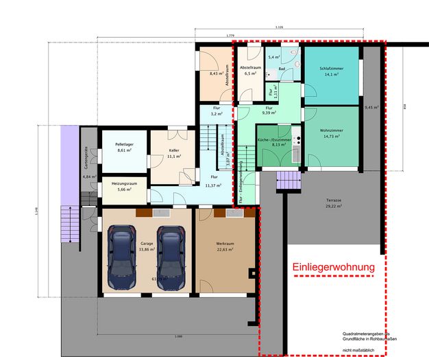 Grundriss Untergeschoss