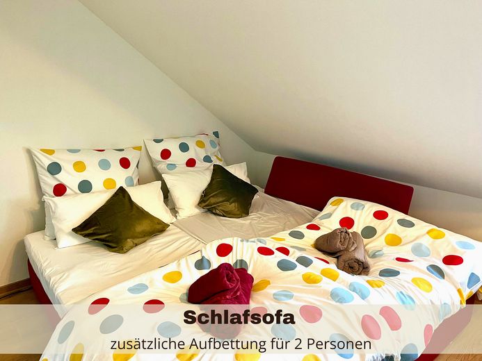*डीलक्स* अपार्टमेंट, पूरी तरह सुसज्जित, तुरंत रहने योग्य – Option: SchlafCouch im WohnZi