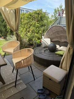 Sonne bis zum Abend! 5 Zimmer -Traum mit Dachterrasse & Garten am Buga-Park – Garten