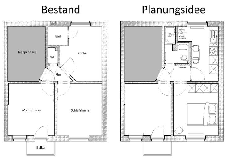Emplacement privilégié – appartement ancien de 2 pièces loué – Photo 2