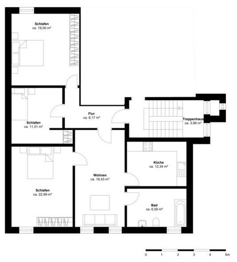 Wohnung 2-Obergeschoss mitte