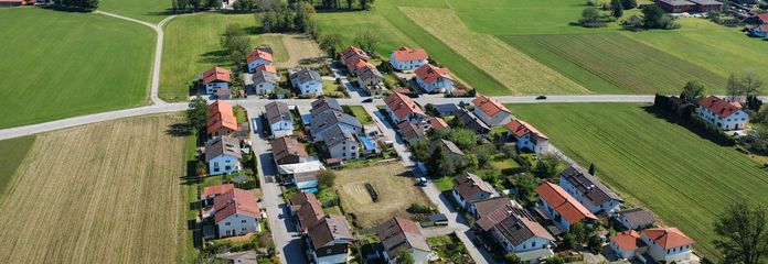 Vogelperspektive zum Chiemsee