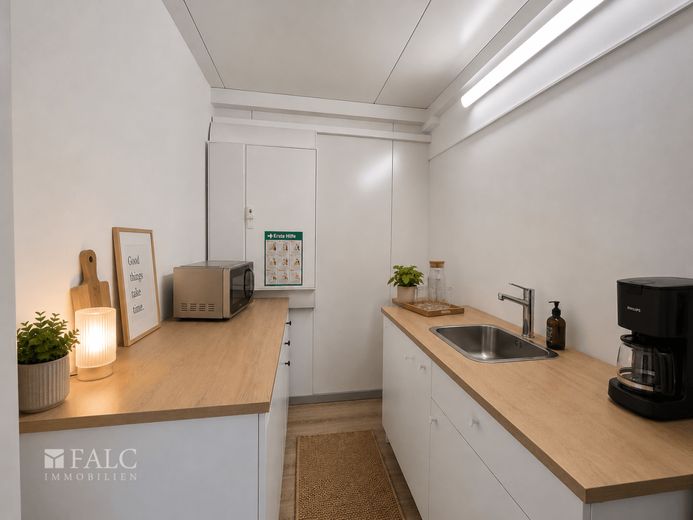 Affitto: terreno commerciale in posizione top - 3.001 m² con eccellente collegamento ai trasporti - FALC Immobilien – Küche