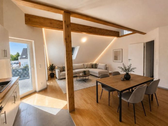Stilvolles Wohnen auf zwei Ebenen - ca. 130 m² Maisonette Traum in Schweich, incl. EBK, Balkon & Stellplätzen – फोटो 1