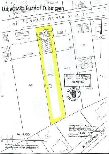 Grundstück Lageplan