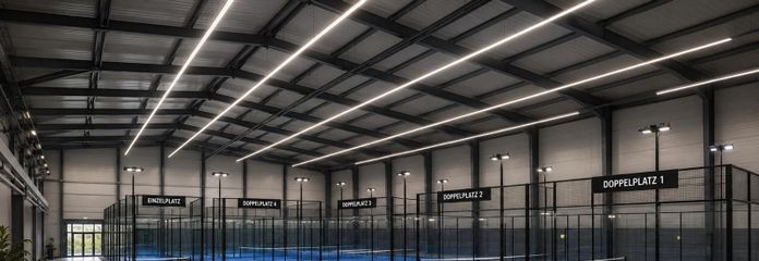 Padelball-Plätze Innenbereich
