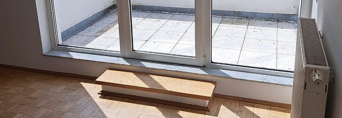 Blick auf die Terrasse