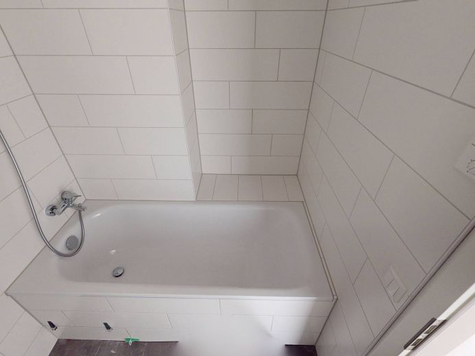 Moderne 2-Zimmer-Wohnung mit EBK und BALKON im Neubauquartier FIELD 4 – Ansicht I: Bad
