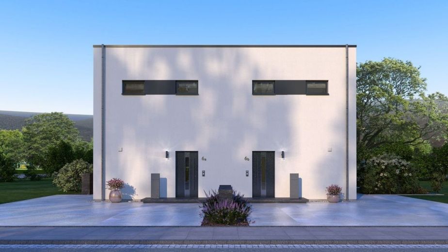 MODERNE ARCHITEKTUR TRIFFT AUF GEMÜTLICHKEIT – Ansicht Eingang