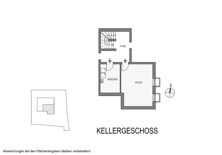 Grundriss WE2 - Kellergeschoss