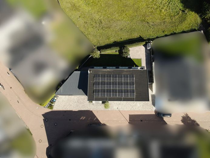 Vogelperspektive Haus 