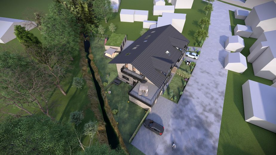 Wohnen mit Weitblick – 3-Zi.-Terrassenwohnung mit Traum-Dachterrasse – Ansicht - Süd-West