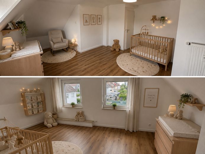 Modern wohnen auf zwei Ebenen – provisionsfrei – 2. Kinderzimmer DG