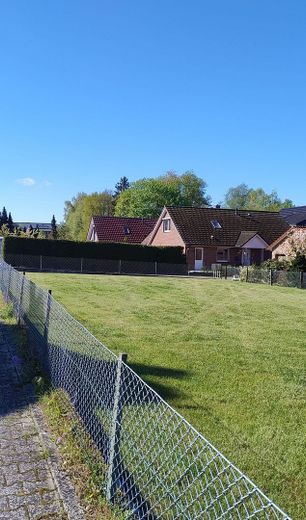 Sicht vom Privatweg aus