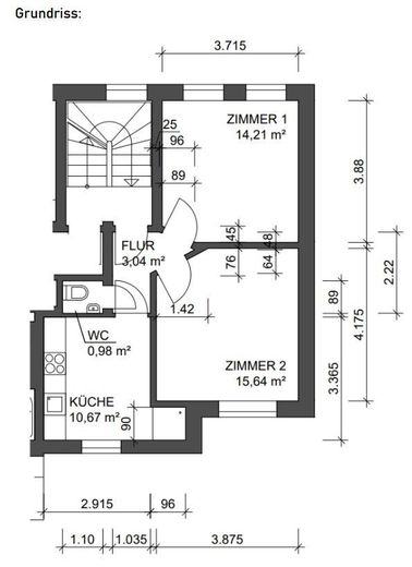 Freie sanierte 2-Zimmer-Wohnung in Lübeck – Kronsforder Allee – फोटो 10