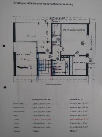 Wohnungsgrundriss