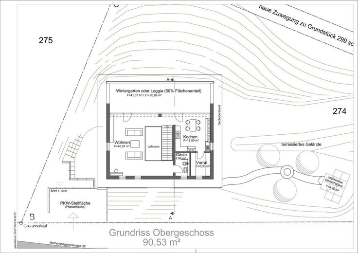 Grundriss erste Etage