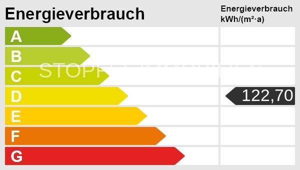 Sanierte Citywohnung mit großzügigen Balkon und Tiefgaragenstellplatz - mitten in Bielefeld – Energieskala
