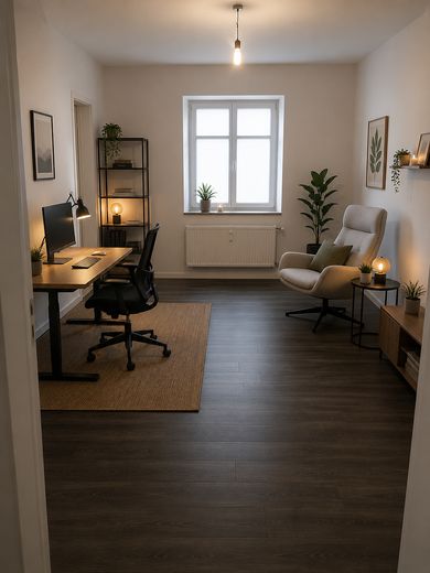 Bahçeli, yüksek standartlı 3 odalı daire – Homeoffice için de ideal – Arbeitszimmer / Kinderzimmer