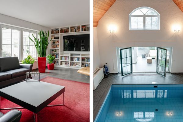 Kalkar-Grieth: Stilvolles 270 m²‑Wohnhaus mit Indoor‑Pool - ruhig wohnen nahe dem Rheinufer