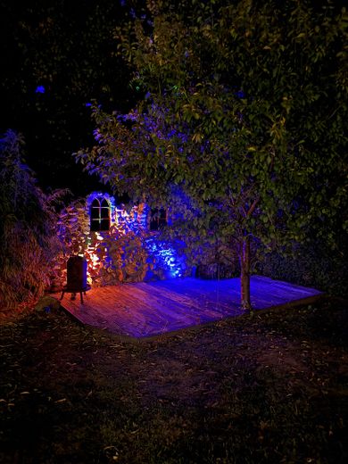 Idyllische Gartenecke