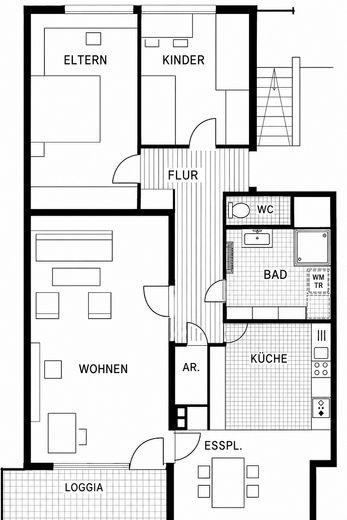 Appartamento al piano rialzato a Neuhausen, 3 1/2 locali, completamente ristrutturato, cucina componibile, Internet 1 Gb/s, 800 m fino alla S-Bahn – Foto 21