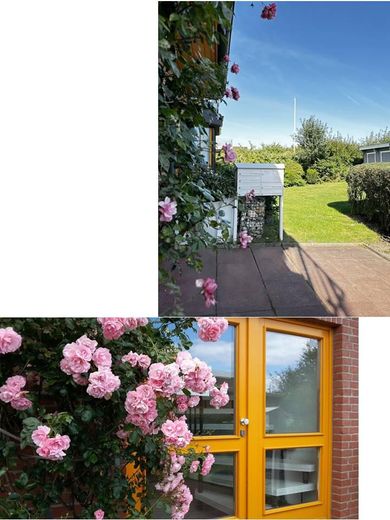 Am Hauseingang endet der Weg 