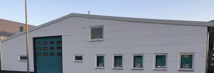 Bürstadt 810 m2 Produktion- / Lagerhalle zur Miete beheizt, optional 160 m2 Bürofl. im 1.OG
