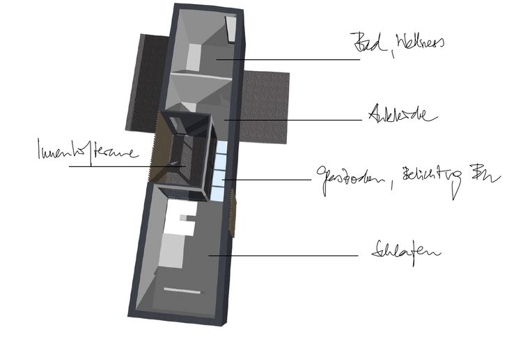 Plot for detached architect-designed house with approved preliminary building application – 1. OG