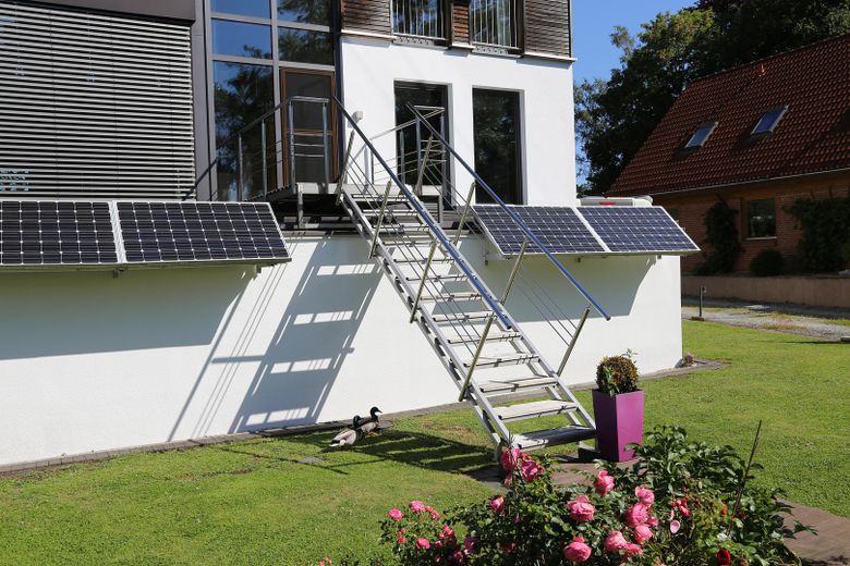 Treppe zum Garten