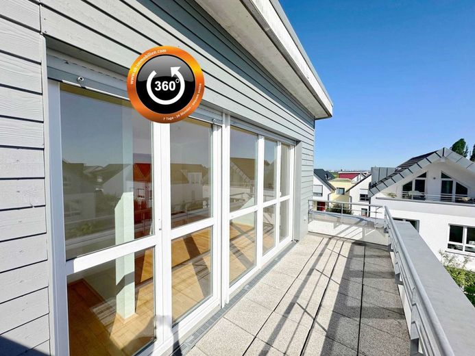 Familienglück in Feldrandlage - mit Sauna, Dachterrasse und Garten – Dachterrasse