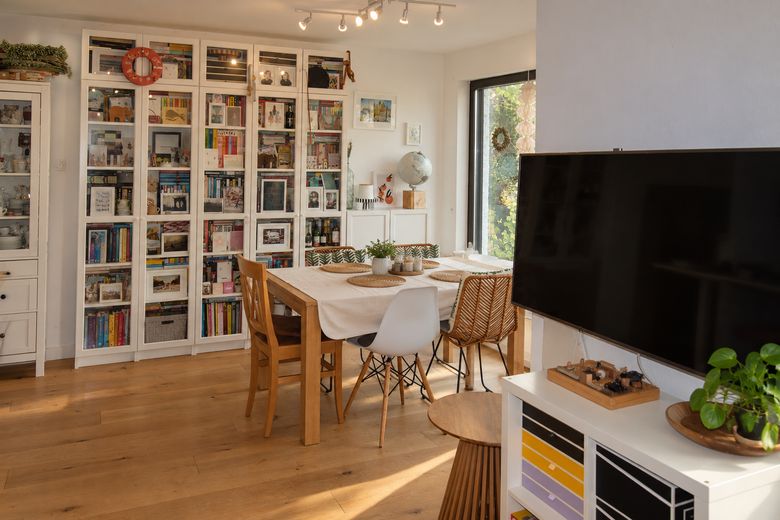 Eigenes Haus statt 3-Zimmer-Wohnung – Garten, Stellplatz, ausgebauter Keller, kein Hausgeld (privat) – EG WZ Essbereich