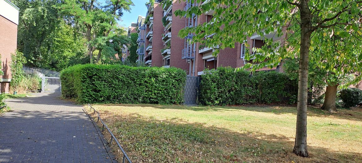 Bezugsfreie zentrale 2 Zimmerwohnung im Grünen – Rückansicht