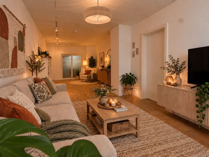 Per proprietari e investitori: ristrutturato di recente con balcone coperto e vista libera sul verde – Wohnbereich