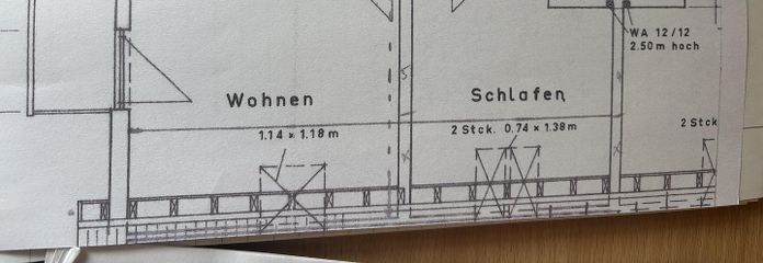 Grundriß der Wohnung