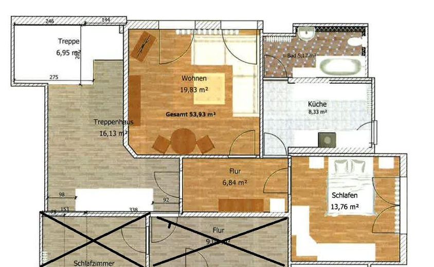 Attraktive 2-Zi Wohnung (1.OG) in ruhiger Lage mit großem Garten in Windbergen – फोटो 7