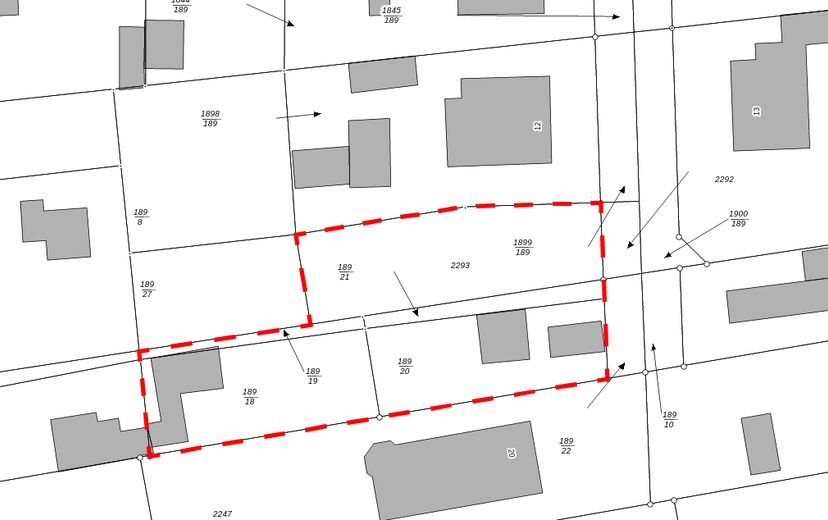 Baugrundstück in Anliegerstraße | Merseburg-Süd – Flurkarte