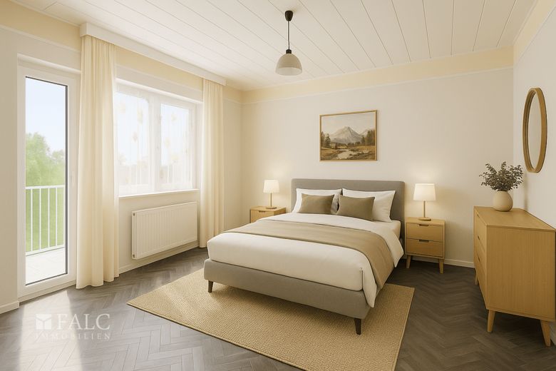 12. Schlafzimmer m. Balkon