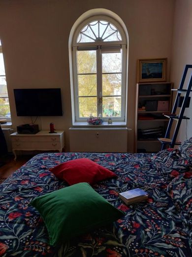 Wohnung im historischen Gutshaus – Schlafbereich