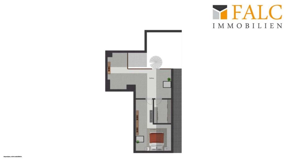 Licht, Raum und Galerie: Stilvolle Maisonette-Wohnung mit Westbalkon! – Grundriss Dachgeschoss