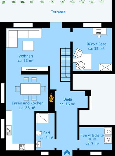 Grundriss Erdgeschoss