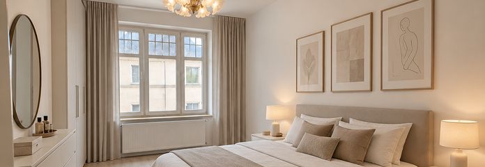 Schöne, modern renovierte 4-Zimmer-Wohnung zu vermieten – Schlafzimmer