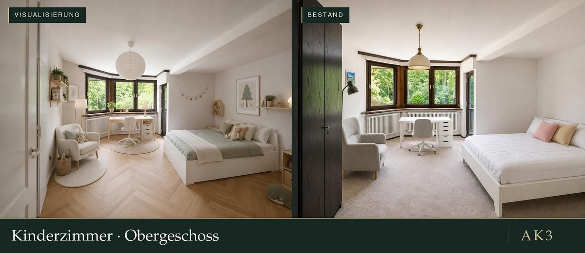 Casa de arquitecto con galería en una parcela de 1.294 m² – Kinderzimmer 1