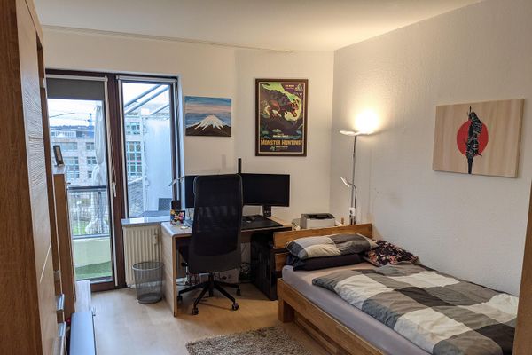 Provisionsfrei: Gepflegte möblierte 1-Zimmerwohnung mit Westbalkon - Uninähe