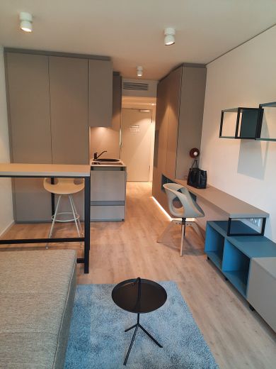 Modernes Apartment im Neubau im Gallusviertel, Monatsweise – Blick Richtung Eingangstüre