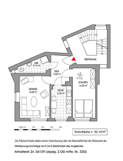 EUTRITZSCH + 2 RAUM + 2. OBERGESCHOSS + AB JULI – Grundriss