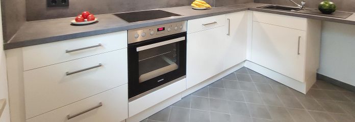 Appartement luxueux (59 m²) sur la Tilsiter Platz à Kiel-Ellerbek/Wellingdorf – Einbauküche
